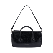 Margesherwood Zipper Small Bag Black Crinkle