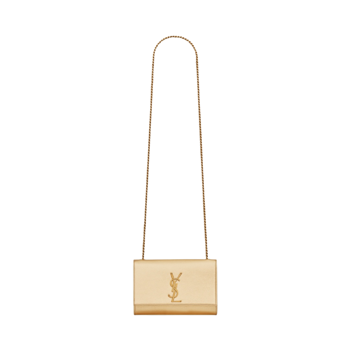 생로랑 스몰 케이트 체인 백 메탈라이즈 레더 골드(Saint Laurent Small Kate Chain Bag In Metallized Leather Gold) - 1
