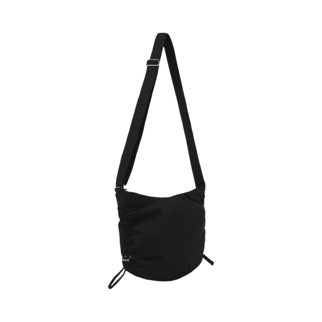 GU 나일론 사이드 드로우스트링 숄더백 블렉(GU Nylon Side Drawstring Shoulder Bag Black) - 2