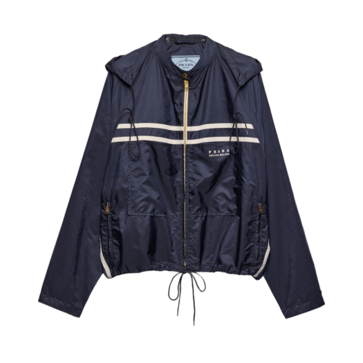 29M283-1WQ9-F0AA7 (W) Prada Lightweight Re-Nylon Blouson Jacket Blue