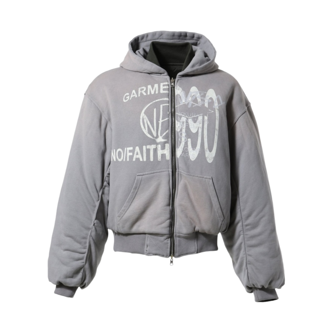 노페이스 스튜디오 리버시블 봄버 자켓 그린(No/Faith Studios Reversible Bomber Jacket Green)