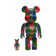 Bearbrick Andy Warhol Flower 100% & 400% Set