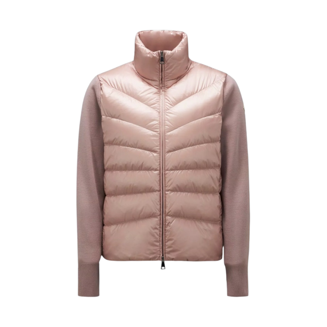 (W) 몽클레르 패딩 울 가디건 라이트 핑크 - 23FW((W) Moncler Padded Wool Cardigan Light Pink - 23FW) - 1