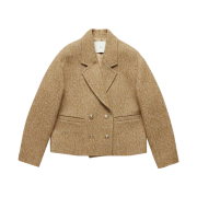 (W) Dunst Volume Tweed Jacket Brown