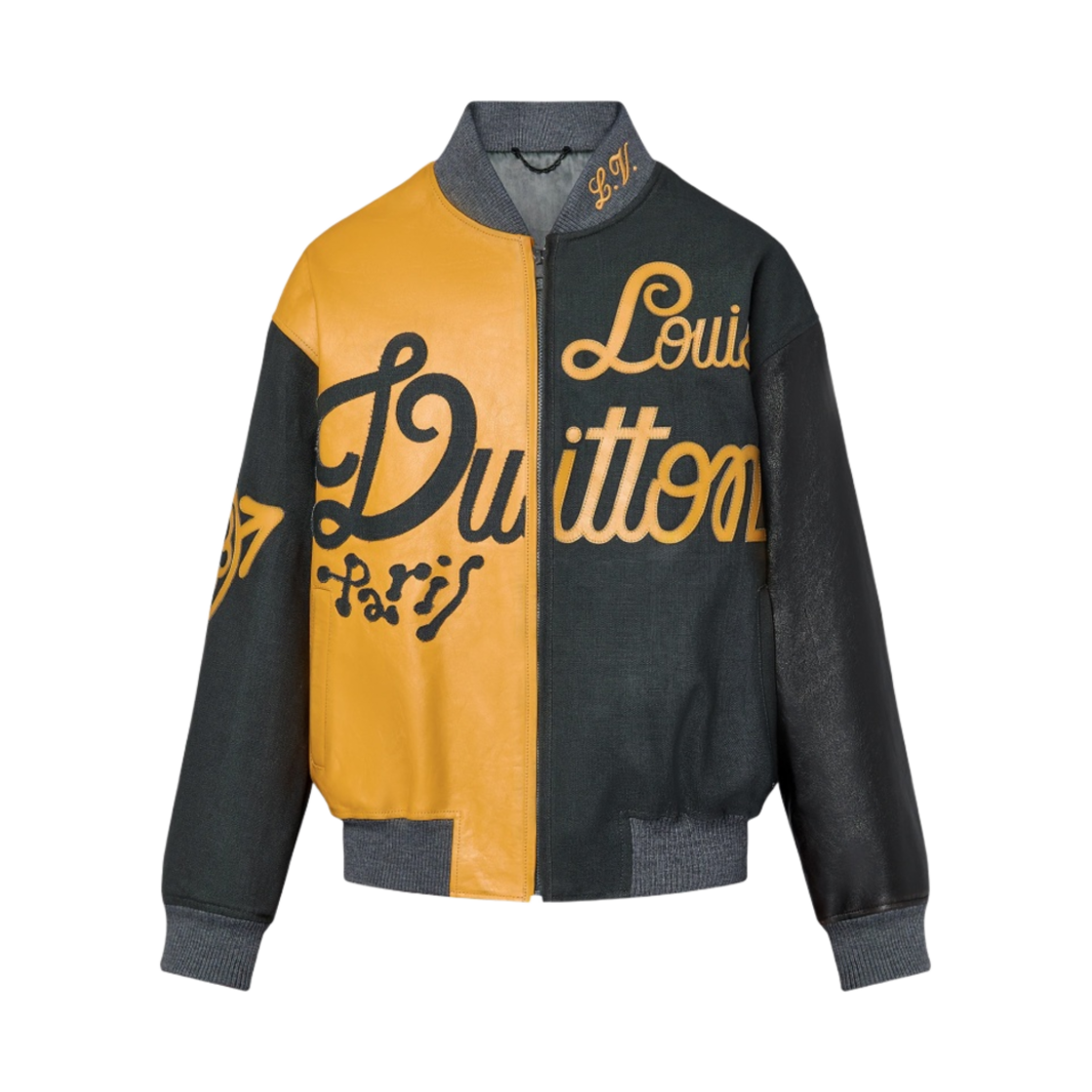 - Louis Vuitton Mix Canvas Leather Bomber Marigold