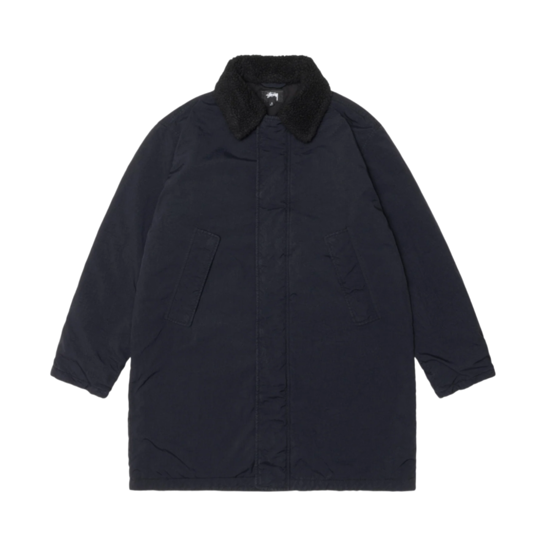 스투시 인슐레이티드 롱 코트 블랙