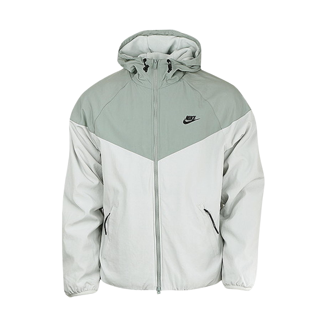 FB8619-330 Nike NSW Windrunner Loose Hooded Jacket Mica Green Light Silver - Asia