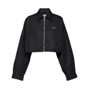 (W) Prada Re-Nylon Blouson Jacket Black