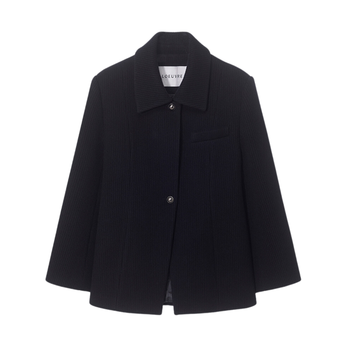 (W) 루에브르 울 아워글래스 자켓 다크 네이비((W) Loeuvre Wool Hourglass Jacket Dark Navy)