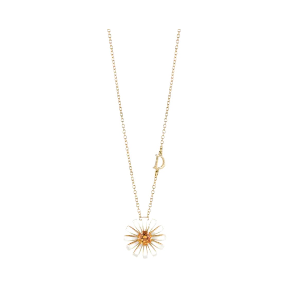 다미아니 마르게리타 세라믹 시트린 쿼츠 네클리스 옐로우 골드(Damiani Margherita Ceramic Citrine Quartz Necklace Yellow Gold)