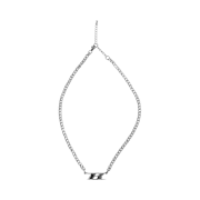 BORN TO WIN Surgical Bold B Necklace Silver