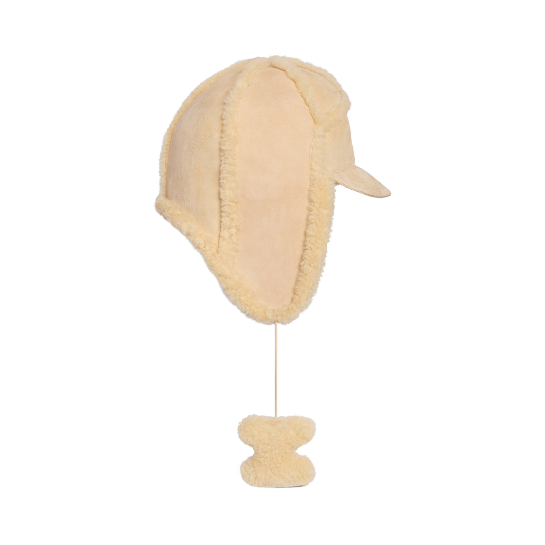 셀린느 트리옹프 차프카 햇 셔링 바닐라(Celine Triomphe Chapka Hat in Shearling Vanilla) - 3