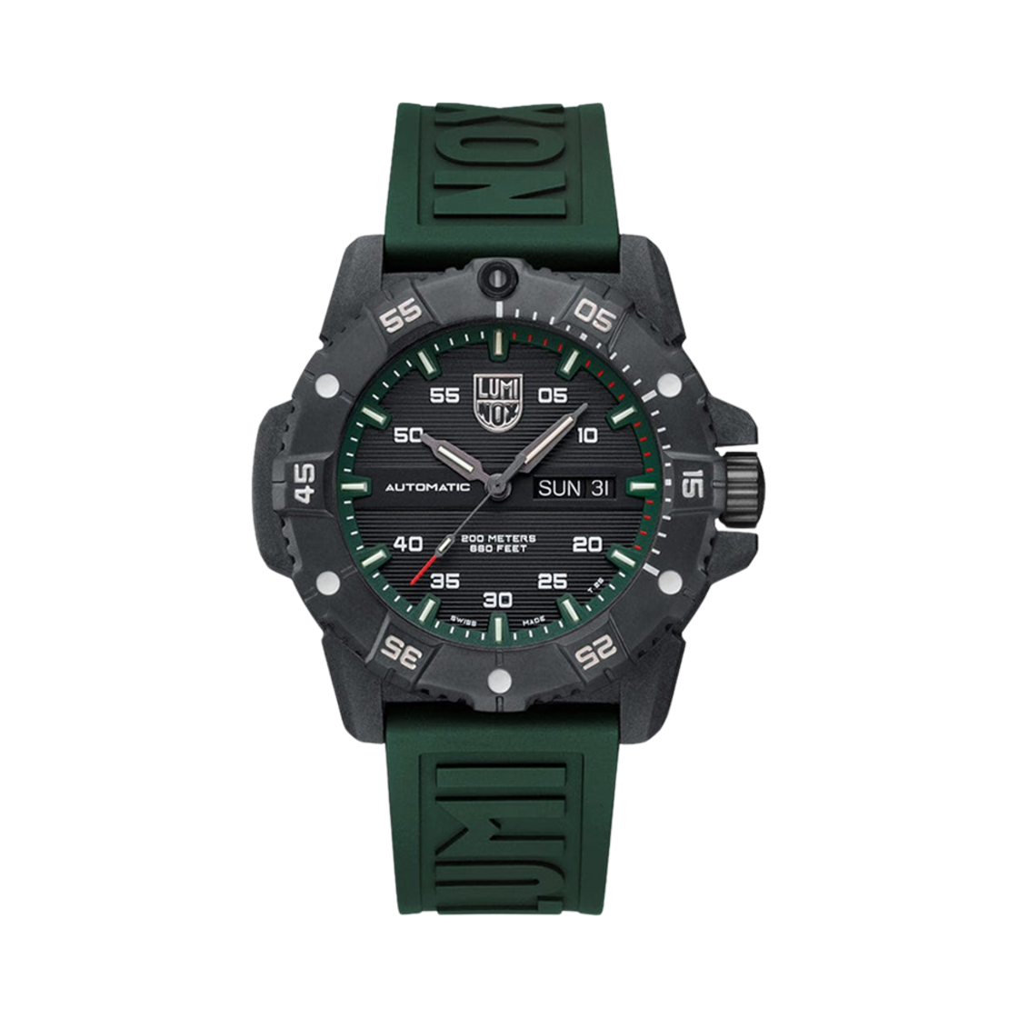 XS-3877 Luminox Master Carbon Seal Automatic Dive 45mm Genuine Rubber Black