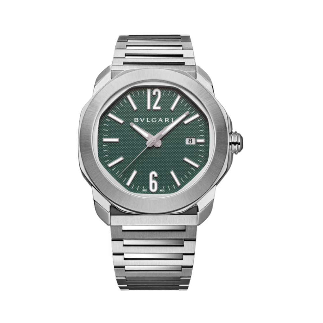 불가리 옥토 로마 41mm 워치 스테인리스 스틸 그린(Bulgari Octo Roma 41mm Watch Stainless Steel Green)