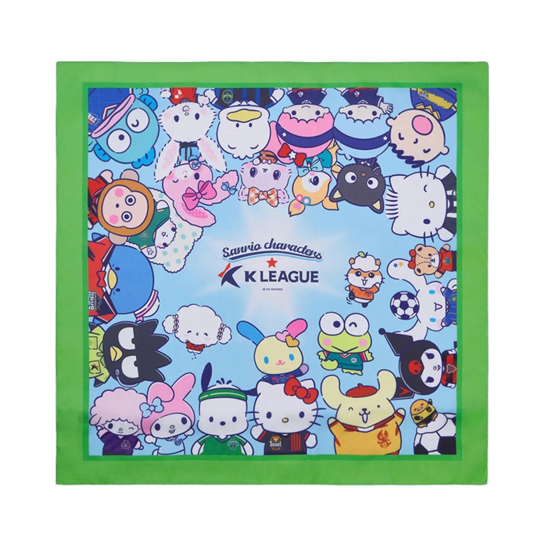 - K League x Sanrio Characters 2025 Group Cut Bandana Green