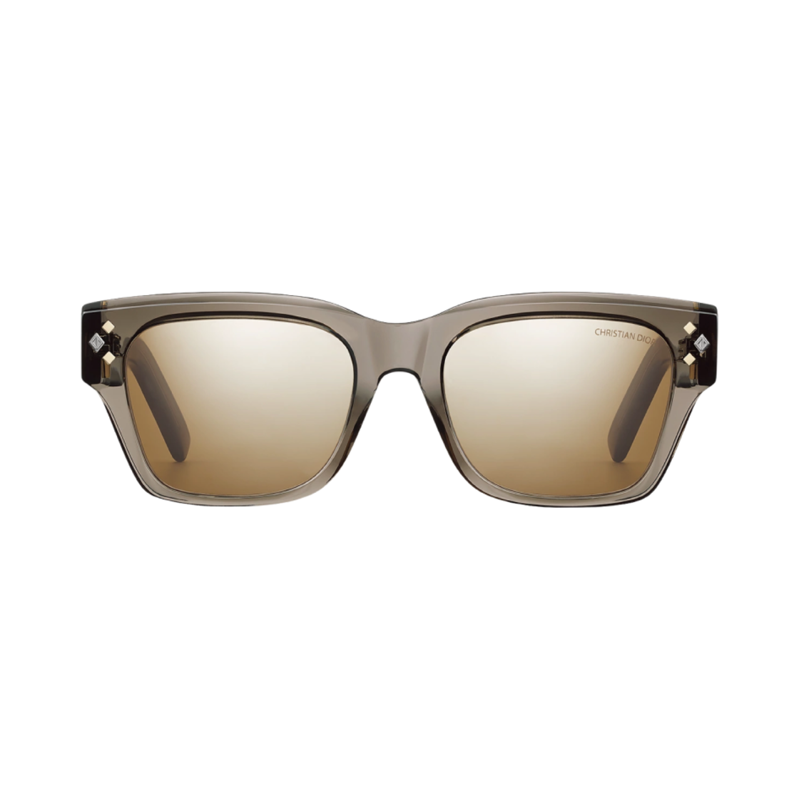 디올 CD 다이아몬드 S2I 트랜스패런트 렉탱귤러 선글라스 트랜스패런트 그레이(Dior CD Diamond S2I Transparent Rectangular Sunglasses Transparent Gray) - 1