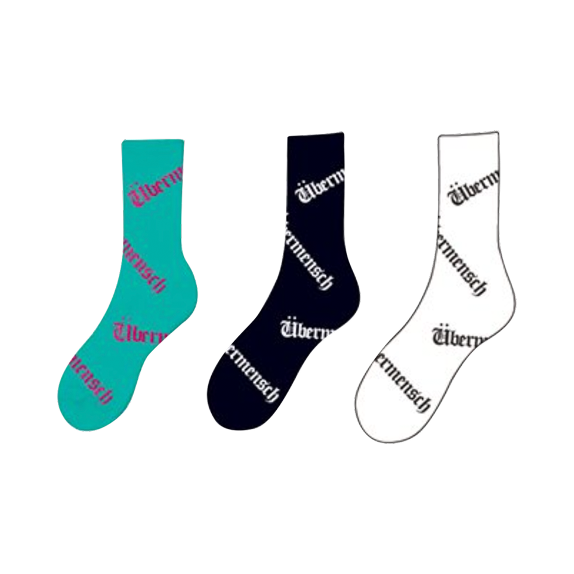지드래곤 위버멘쉬 삭스 (3개 세트)(G-DRAGON Ubermensch Socks (Set of 3))