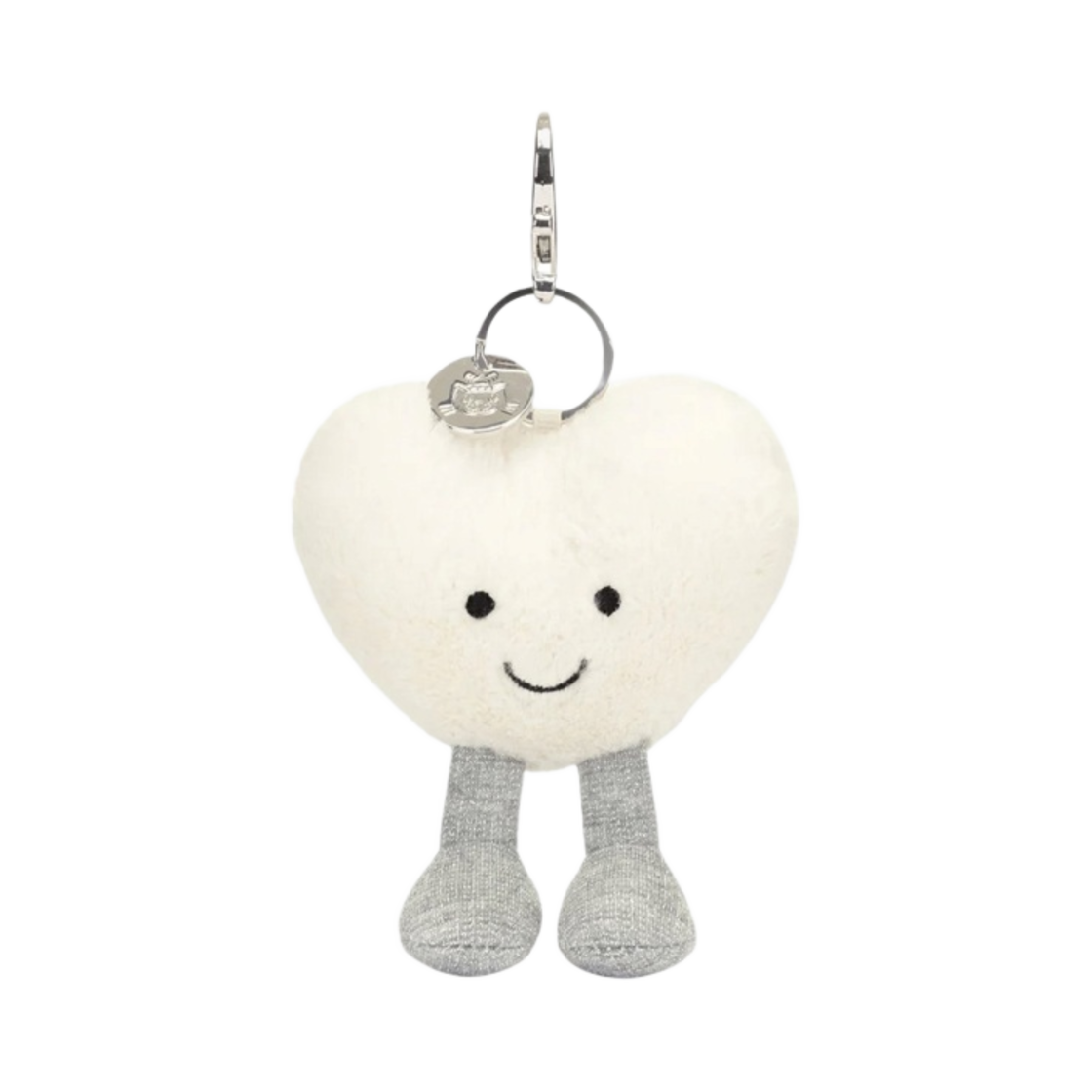 A4CRHBC Jellycat Amuseables Heart Bag Charm Cream