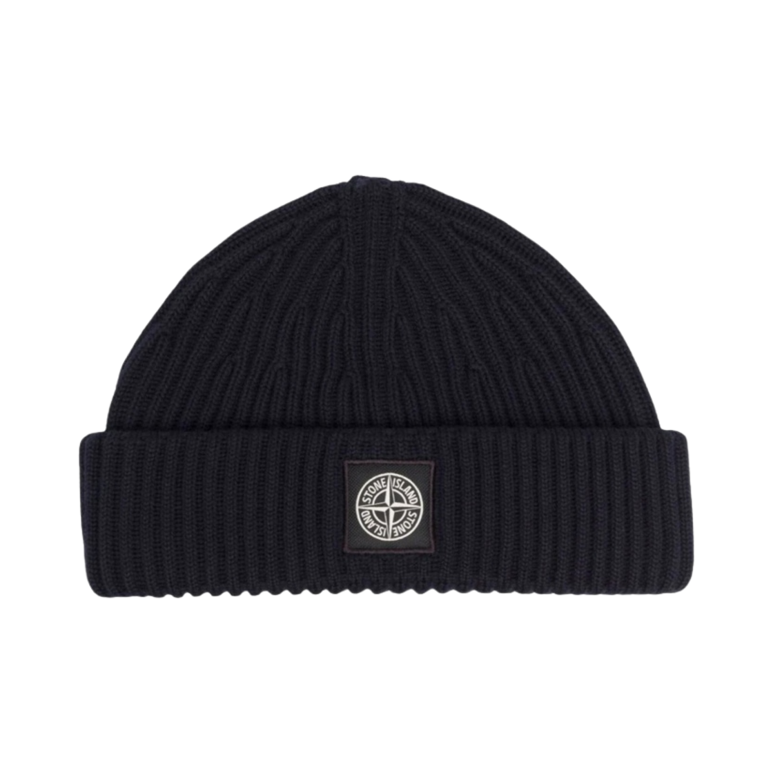 7715N22C3-V0020 Stone Island N22C3 Full Rib Wool Beanie Navy Blue - 22FW