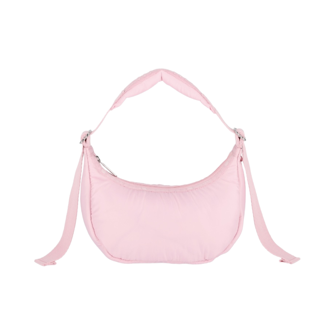 (W) 글로니 x 레스포색 미니 크레센트 호보 핑크 페탈((W) Glowny x Lesportsac Mini Crescent Hobo Pink Petal)
