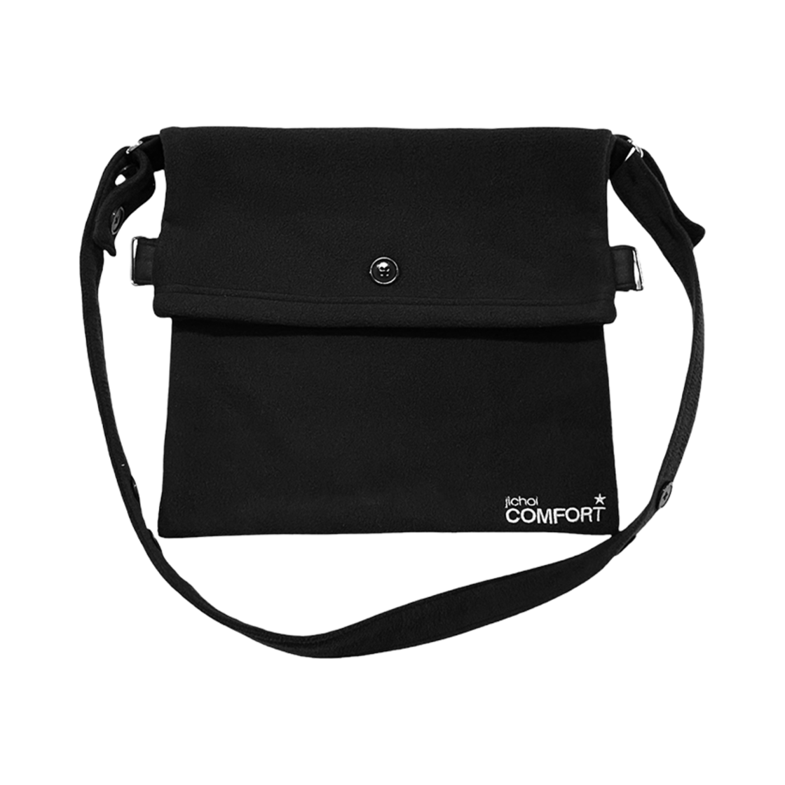 지초이 플리스 투웨이 백 블랙(Jichoi Fleece 2-Way Bag Black)