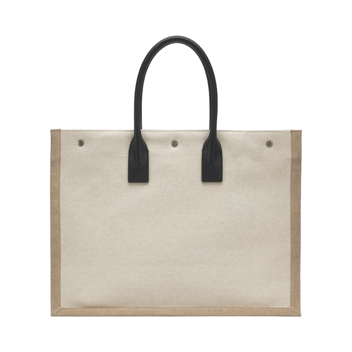 생로랑 캔버스 앤 스무스 레더 리브 고쉬 라지 토트백 베이지(Saint Laurent Rive Gauche Large Tote Bag in Canvas and Smooth Leather Beige) - 2
