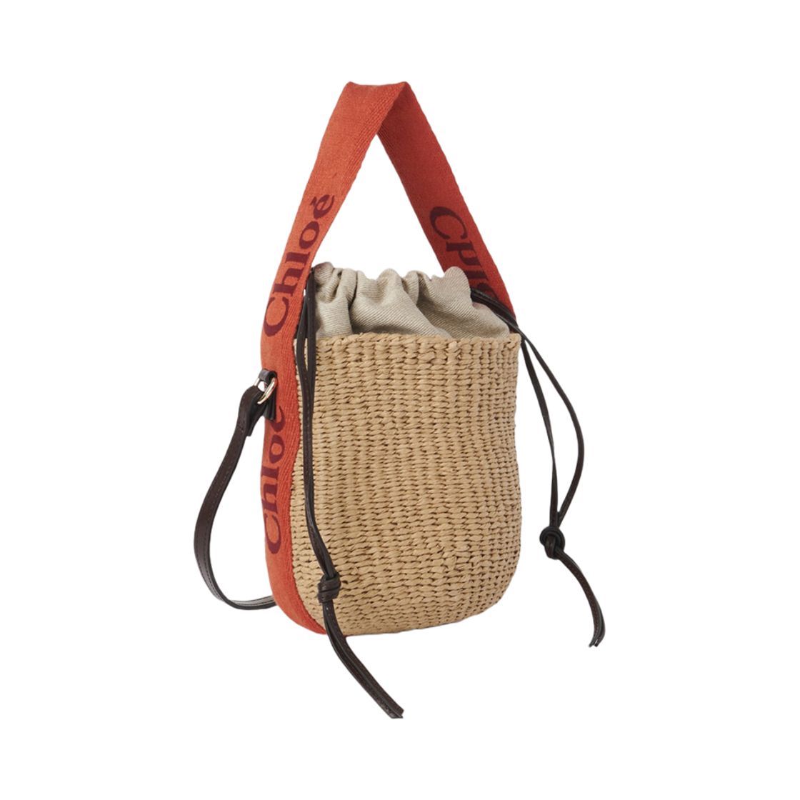 끌로에 스몰 우디 베스킷 오렌지 오렌지(Chloe Small Woody Basket Orange Orange) - 1