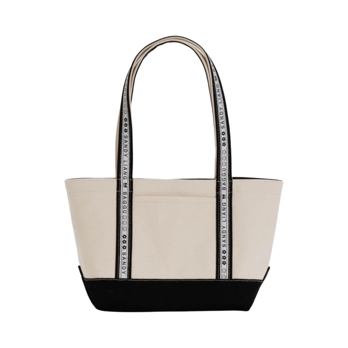 샌디 리앙 x 바쿠 스몰 헤비웨이트 캔버스 토트백 블랙(Sandy Liang x Baggu Small Heavyweight Canvas Tote Bag Black)