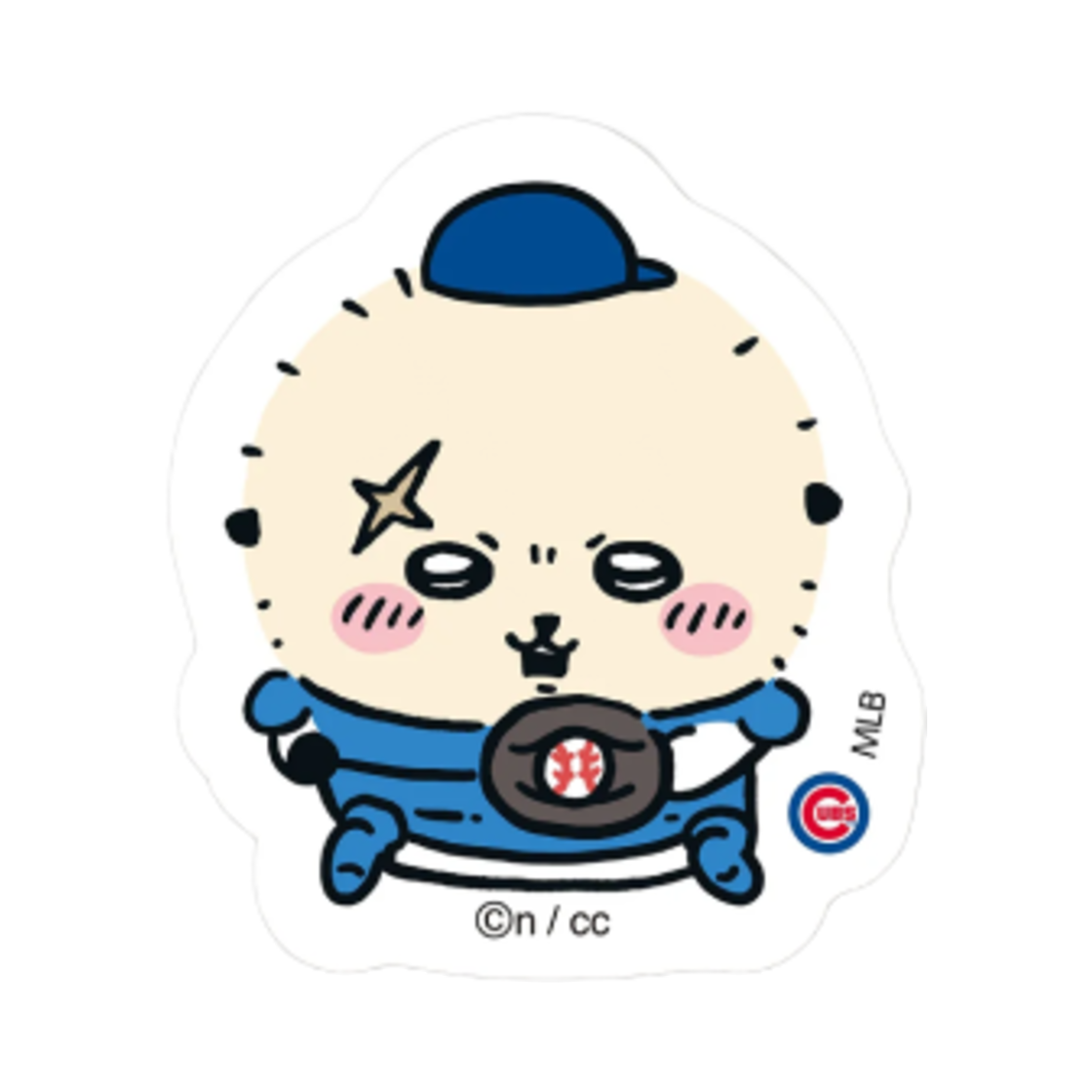 4970381714734 Chiikawa x MLB Tokyo Series Die-Cut Sticker Rakko
