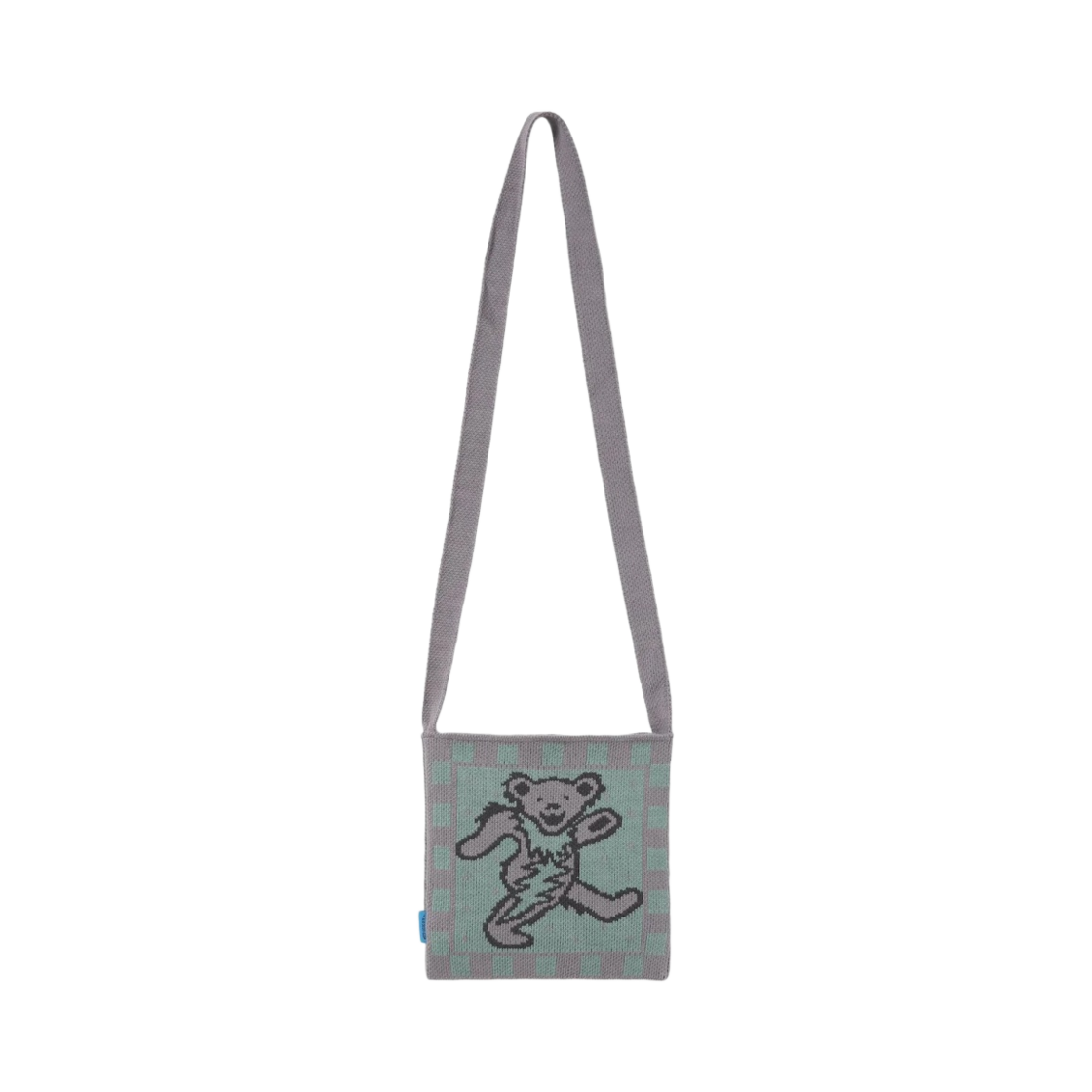 디스이즈네버댓 x 그레이트풀 데드 라이트닝 베어 니트 미니백 라벤더(thisisneverthat x Grateful Dead Lightning Bear Knit Mini Bag Lavender)