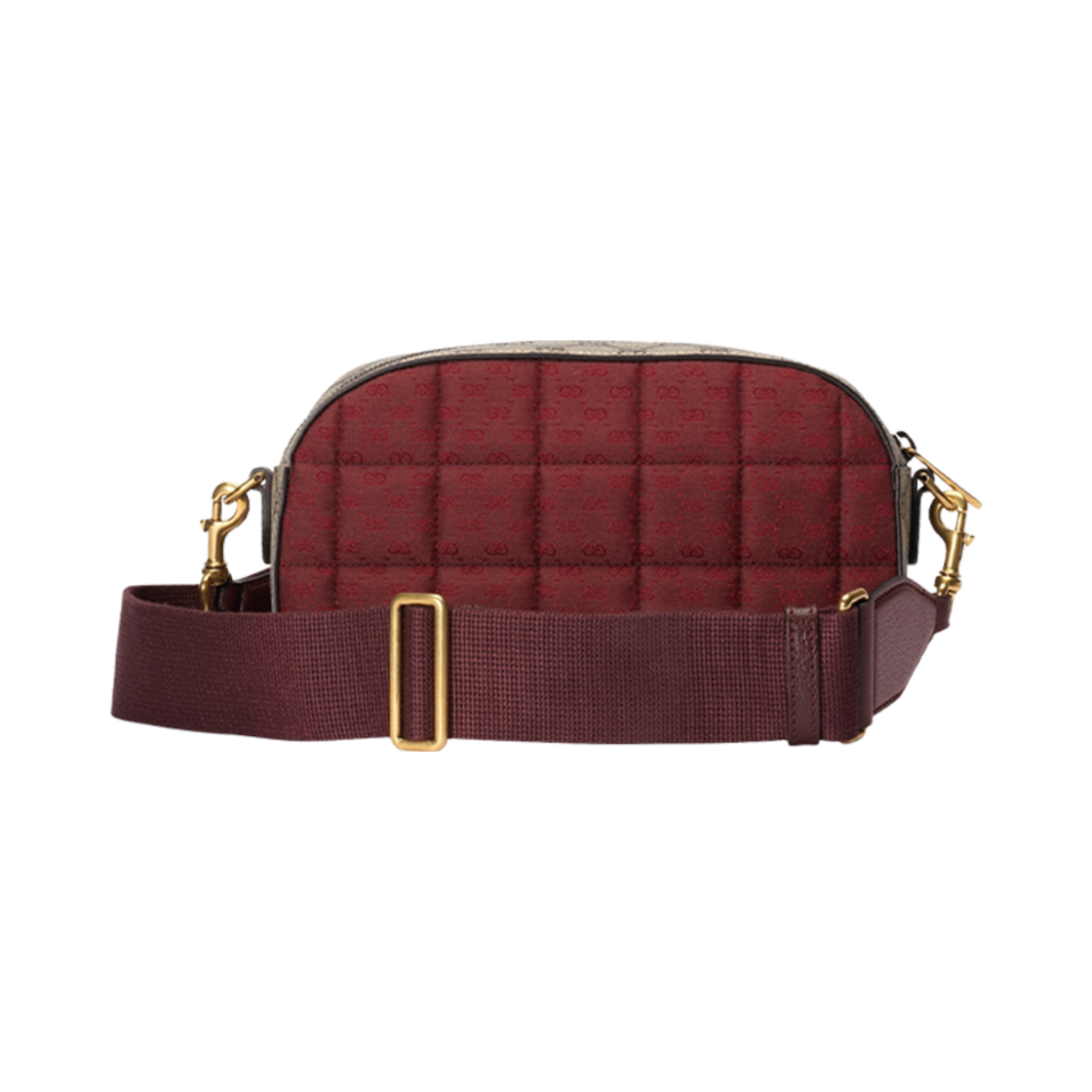 구찌 미니 GG 캔버스 스몰 숄더백 버건디 GG 캔버스(Gucci Mini GG Canvas Small Shoulder Bag Burgundy GG Canvas) - 3