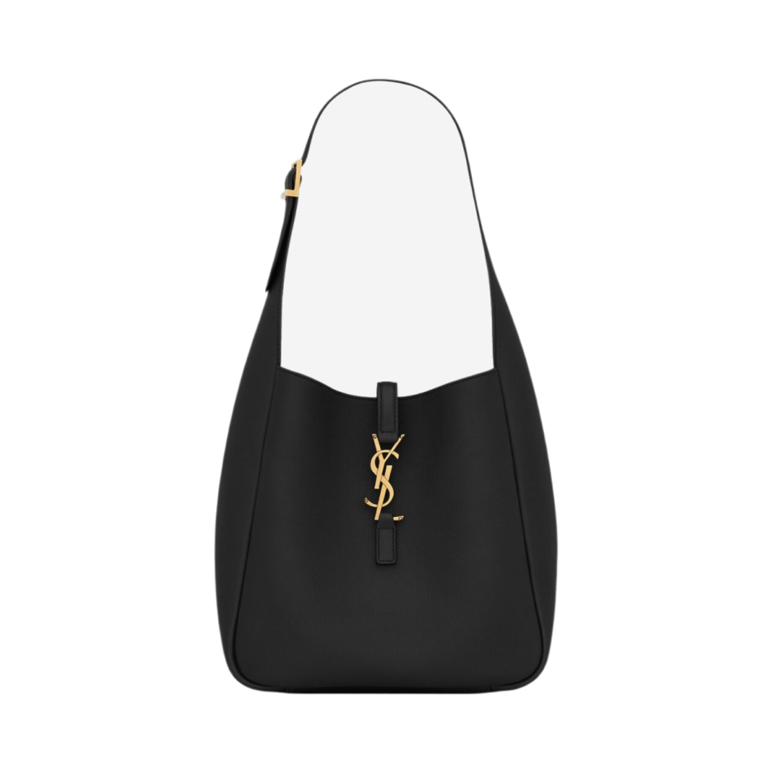 713938-AAAUQ-1000 Saint Laurent Small Le 5 A 7 Supple Shoulder Bag Black