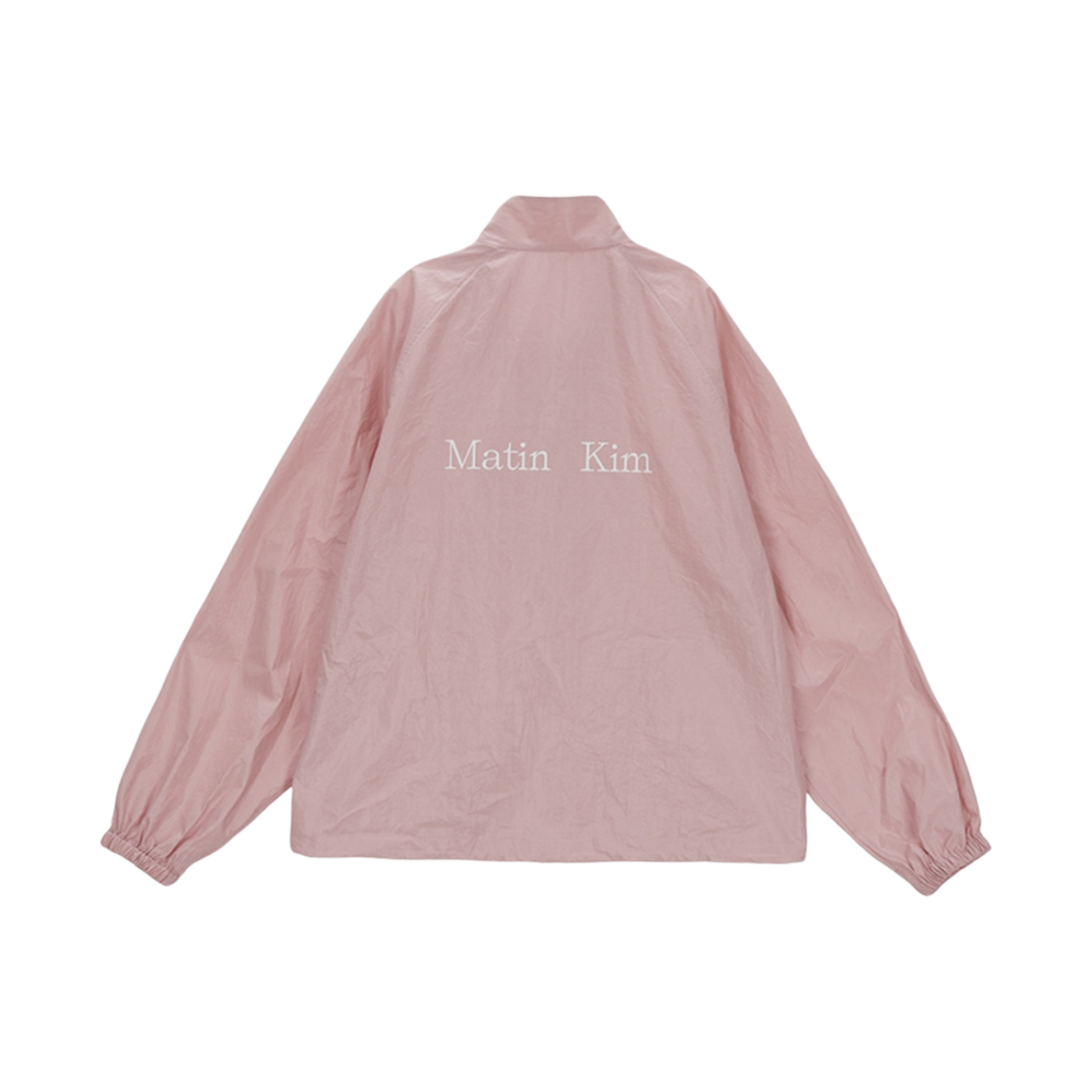 마뗑킴 로고 코팅 점퍼 핑크(Matin Kim Logo Coating Jumper Pink)