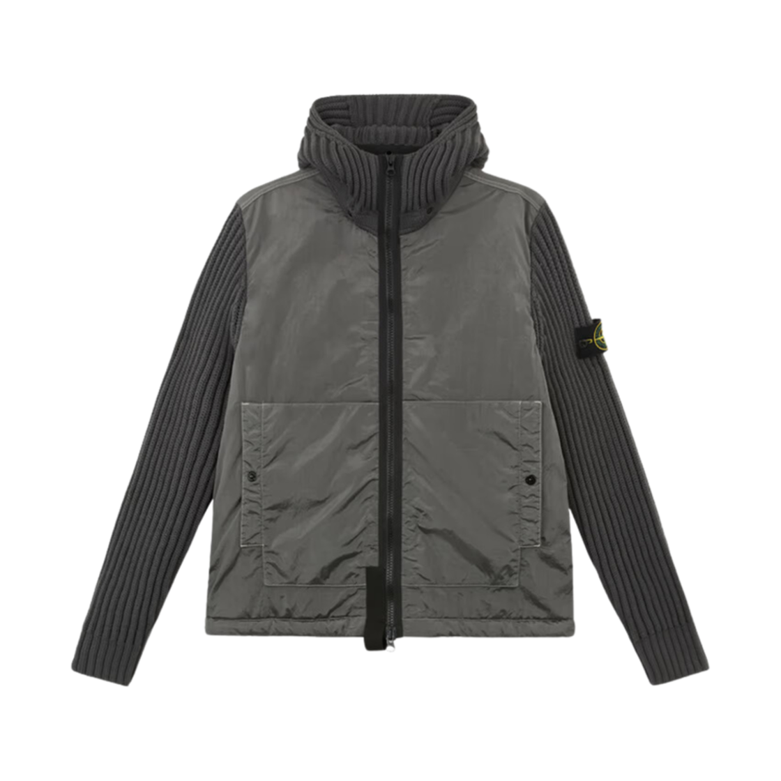 스톤 아일랜드 43934 나일론 메탈 에코닐 블루종 위드 안티 드롭 리드 그레이 - 24FW