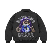 Supreme Peace Embroidered Work Jacket Black - 23FW