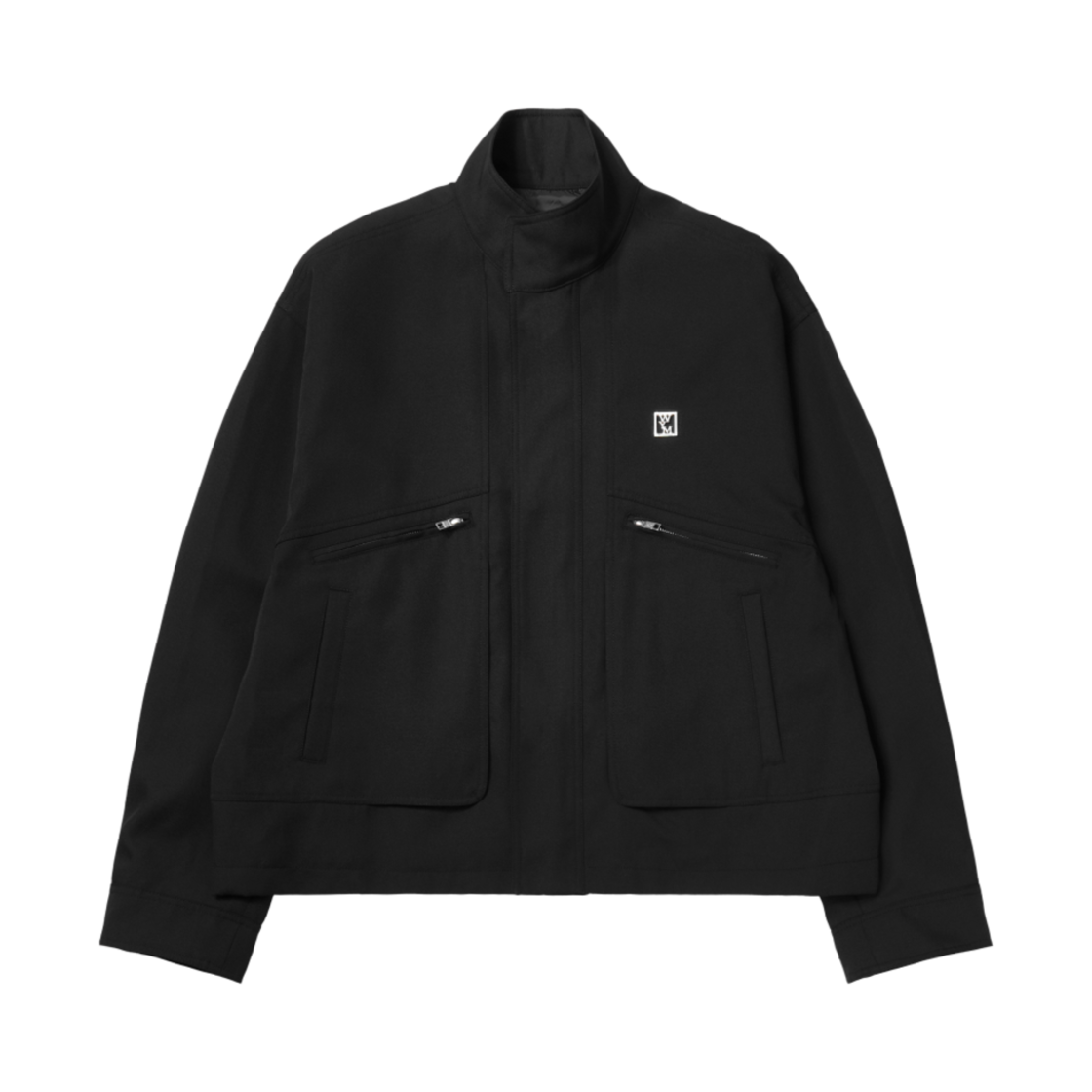 우영미 하이넥 자켓 블랙 - 25SS(Wooyoungmi High Neck Jacket Black - 25SS)