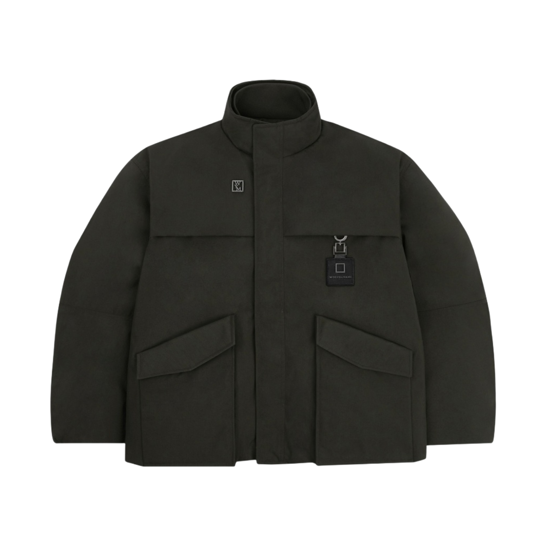 우영미 코듀라 구스 다운 점퍼 그레이 - 22FW