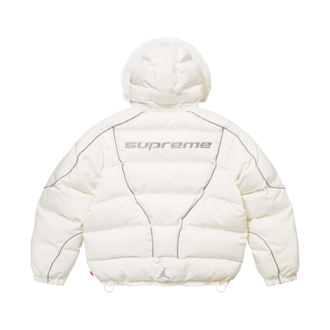 슈프림 x 조던 퍼퍼 자켓 화이트 - 24FW(Supreme x Jordan Puffer Jacket White - 24FW)