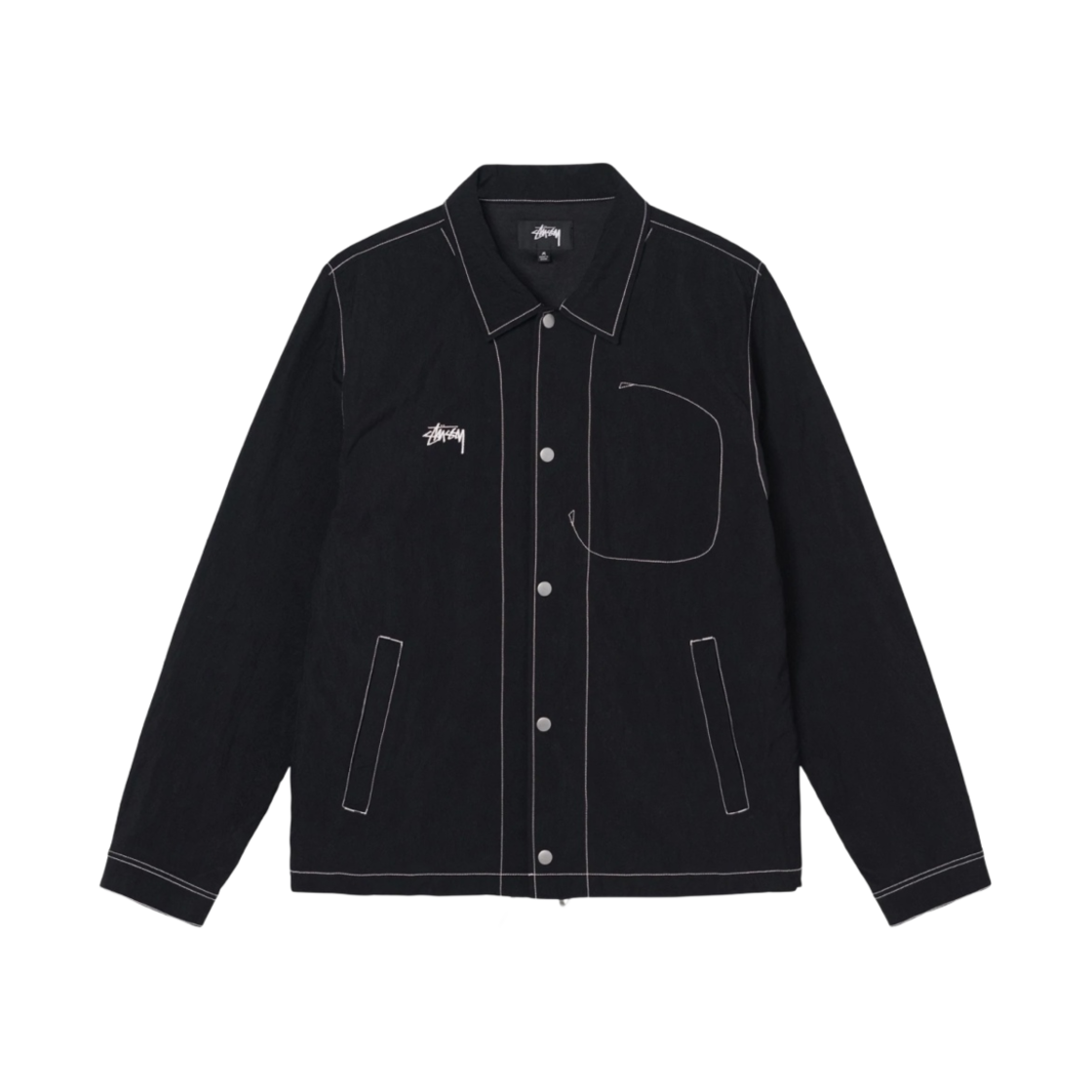 스투시 나일론 폴섬 나일론 자켓 블랙