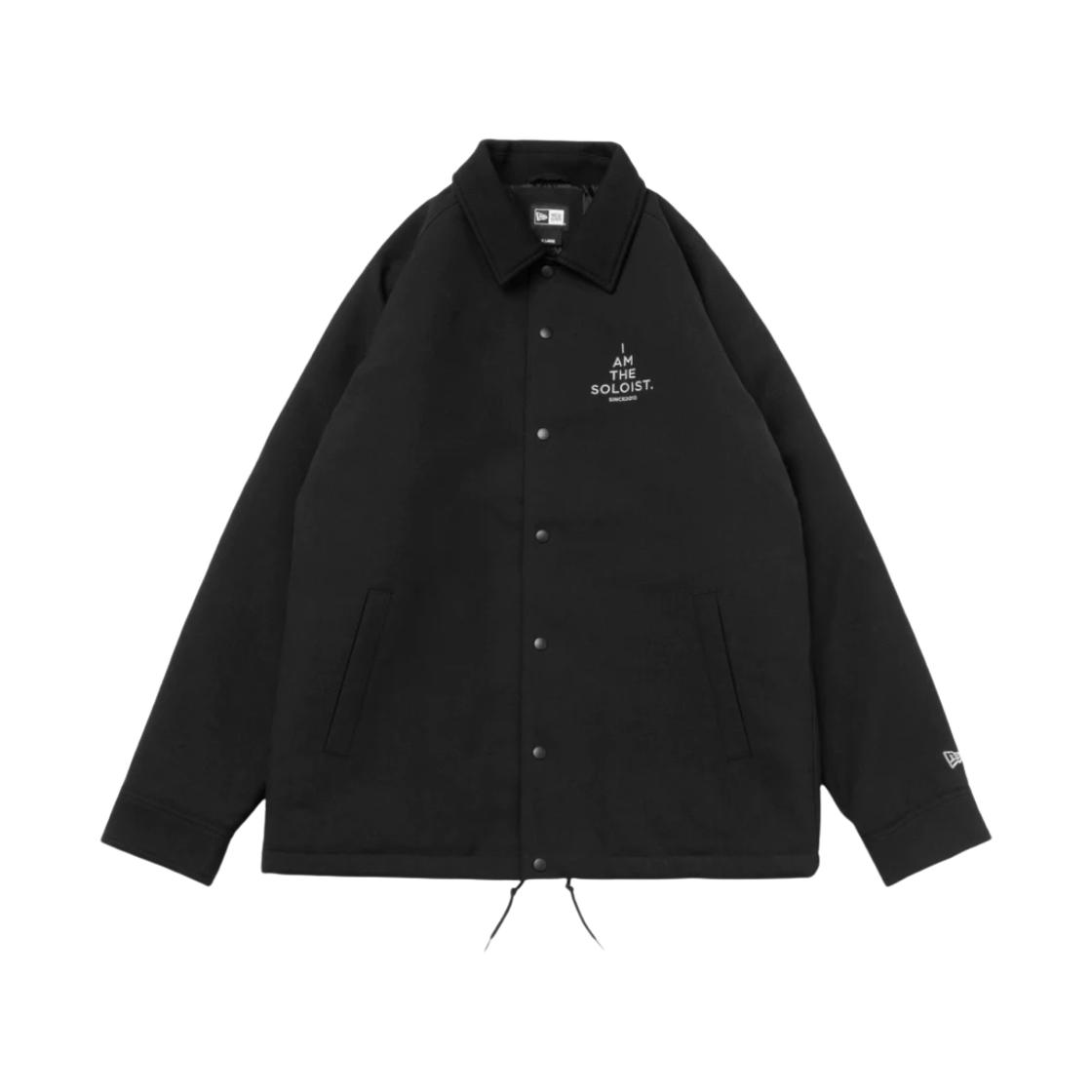 뉴에라 x 타카히로미야시타 더 솔로이스트 울 코치 자켓 블랙 - 24SS(New Era x Takahiromiyashita The Soloist Wool Coach Jacket Black - 24SS)