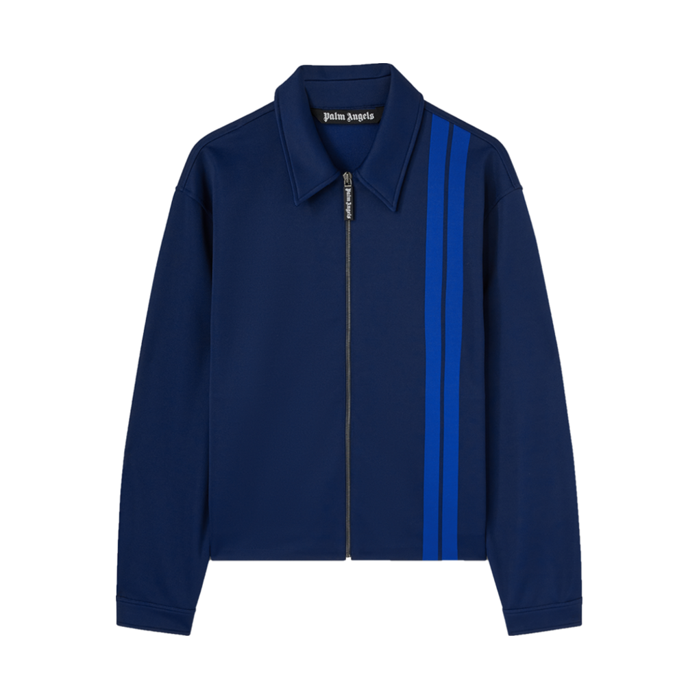 P7BMME737 Palm Angels Suit Track Jacket Navy Blue - Blue
