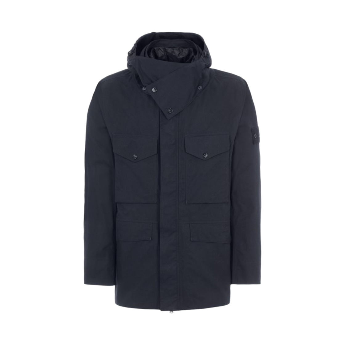 스톤 아일랜드 437F1 고스트 피스 O-벤틸 후드 자켓 네이비 블루 - 22FW(Stone Island 437F1 Ghost Piece O-Ventile Hooded Jacket Navy Blue - 22FW) - 1