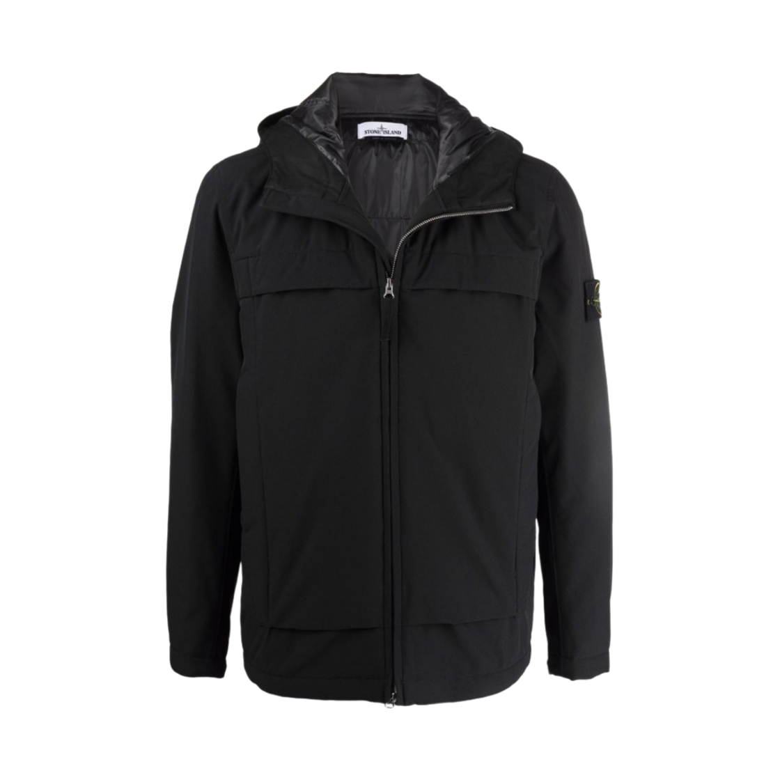 스톤 아일랜드 41427 소프트 쉘 후드 자켓 블랙 - 21FW