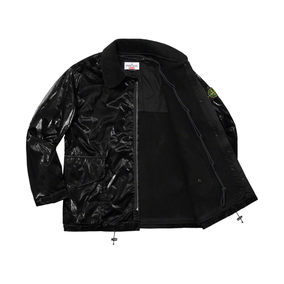 슈프림 x 스톤 아일랜드 뉴 실크 라이트 자켓 블랙 - 19SS(Supreme x Stone Island New Silk Light Jacket Black - 19SS) - 3