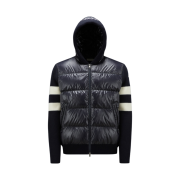 Moncler Padded Wool Cardigan Night Blue -23FW