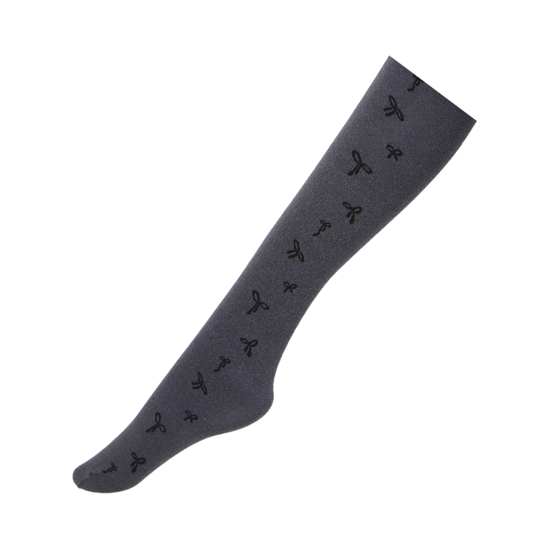 오니뗄라 보우 프린트 그레이 타이즈 80D(Onnitella Bow Print Gray Tights 80D)