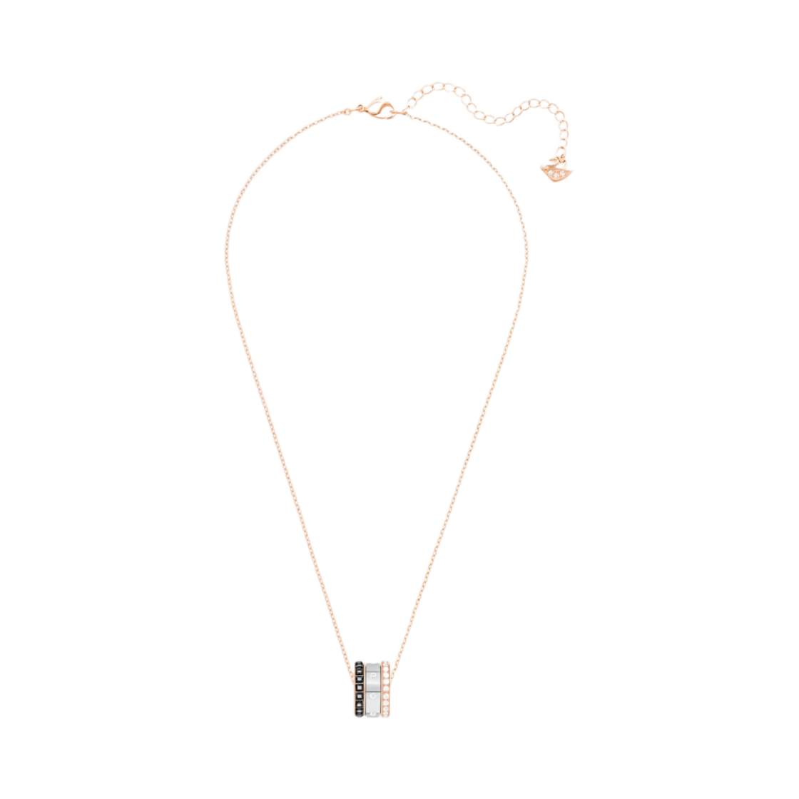 5353666 (W) Swarovski Hint Pendant Black Mix Metal