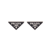 (W) Prada Smalto Jewels Earring Black