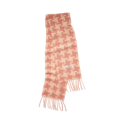 Acne Studios HoundStooth Alpaca Fringe Muffler Dusty Pink Pink
