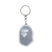 BAPE Ape Head Reflective Keychain White